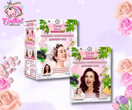 SHAMPOO DE ESPUMA DE BURBUJAS DE COLOR RETRO RED - DEXE