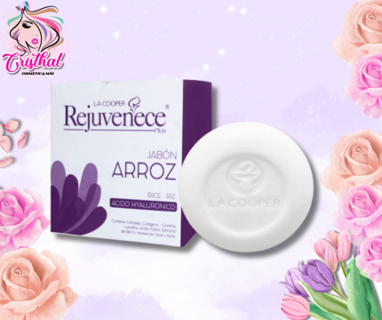 JABON FACIAL DE ARROZ REJUVENECE - LA COOPER