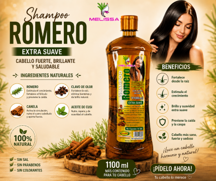 SHAMPOO DE ROMERO-MELISSA